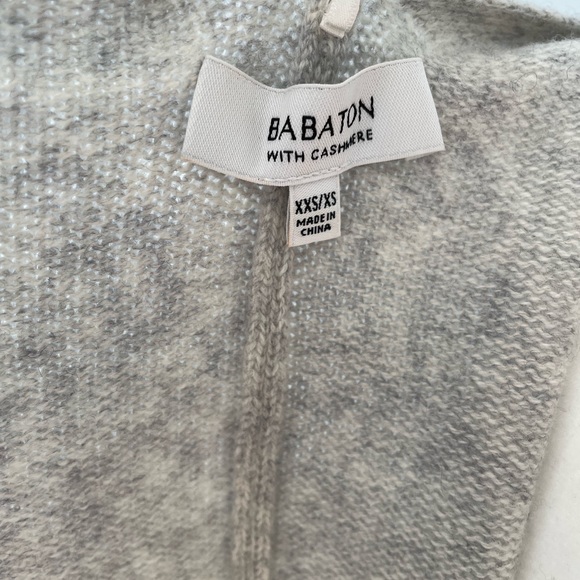 Babaton Aritizia cashmere wool wrap sweater grey - Picture 6 of 8